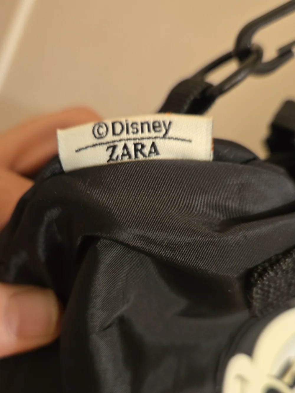 Disney Zara Black Mickey Mouse Duffle/crossbody Bag